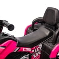 thumbnail image 6 of Sunnyfree 800W 24 Volt Ride on Toys, Kids 4 Wheeler ATV with Remote Control, 4x4 Quad Vehicle for Girls 3-8 with Bluetooth Music, 3 Speeds, Spring Suspension, Pink, 6 of 7