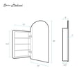 thumbnail image 5 of Porte 20 x 30 Arched Recessed/Wall Mount Medicine Cabinet with Mirror in Gold, 5 of 8
