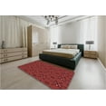 thumbnail image 5 of Ahgly Company Machine Washable Indoor Rectangle Transitional Cranberry Red Area Rugs, 7' x 10', 5 of 7