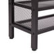 thumbnail image 2 of Banco Zapatero de 3 Niveles con Asiento Acolchado de PU y Estructura de Metal  (Negro), 2 of 4