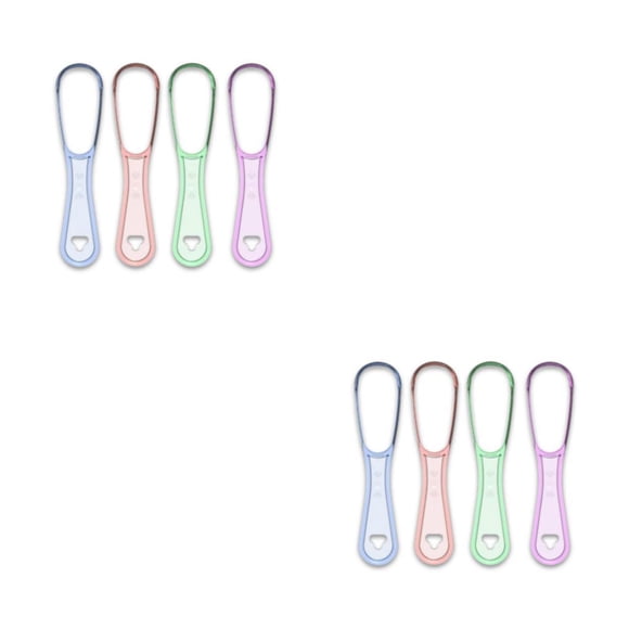 Minnieouse Limpiadores de lengua Raspador Herramienta de cuidado Cepillo de higiene Sencillo Útil Cepillo de reutilizable de lado unisex para Type6 NO6