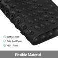 thumbnail image 3 of Bathtub Mat Shower Mat Non Slip Bath Mats 21 x 21 inch for Shower Stall Floor Tub Mat with Suction Cups & Drain Holes Machine Washable Square Bathroom Mat ( Black), 3 of 6