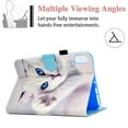 thumbnail image 4 of Flip Case for iPad Mini 6(A2567/A2568/A2569), iPad Mini 6th Gen Cover 2021, Allytech Folio Stand PU Leather Smart Auto Sleep Wake Dropproof Card Slots/Pen Holder Case for iPad Mini 8.3", White Cat, 4 of 7