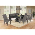 thumbnail image 2 of Buffet Buffet en Bois Gris Foncé avec 4 Portes et Façade en Miroir, 2 of 2
