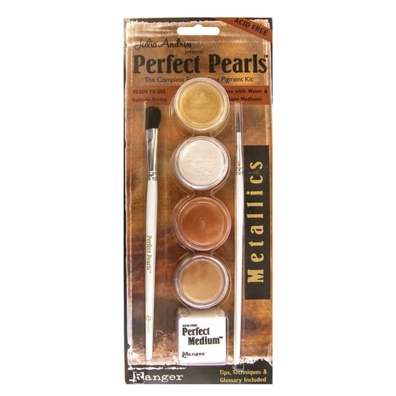 Ranger Ink Perfect Pearls Pigment Powder Set Metallic 4 Colors