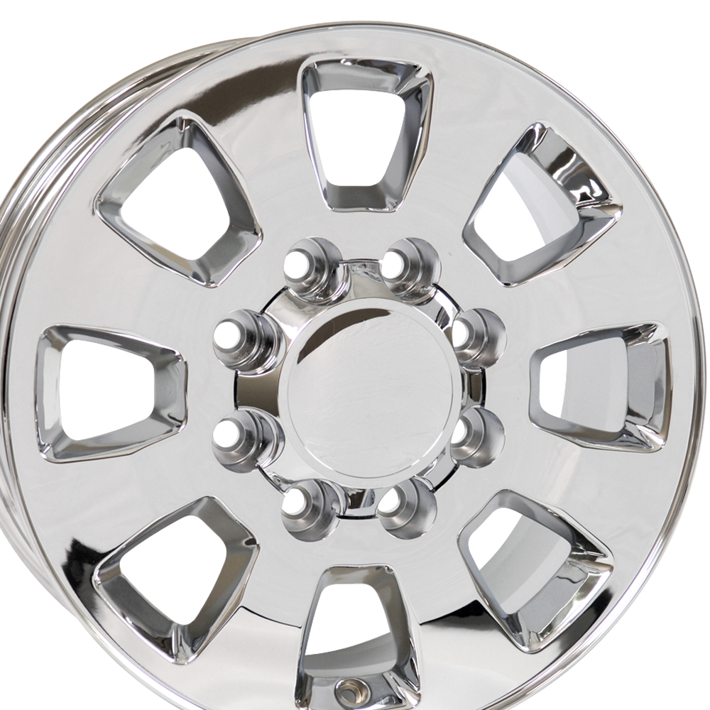 18x8 Wheel Fits Heavy Duty Gm Trucks 8 Lug Gmc Sierra Style 2500 3500 Chrome Rim Hollander 5501 Walmart Com