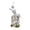 C, variant on Spooky Halloween Tree Figurine with Skulls, Black and White Gothic Halloween Horror Decoration, Tabletop Ornament for Halloween Home Party Indoor Display (#47)