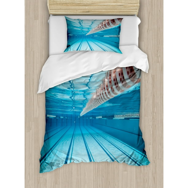 Sports Duvet Cover Set Swimming Pool Underwater View Relaxing Exercise Hobby Leisure Activity Theme Picture Decorative Bedding With Pillow Shams Sky Blue By Ambesonne Com - Swimming Pool Themed Bedding Sports Duvet Cover Set Swimming Pool Underwater View Relaxing Exercise Hobby Leisure Activity Theme Picture Decorative Bedding With Pillow Shams Sky Blue By Ambesonne Com - Swimming Pool Themed Bedding