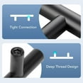 thumbnail image 2 of Ravinte 10 Pack 4" Hole Center Kitchen Cabinet Handles Black Cabinet Pulls Stainless Steel Bar Pulls 6-3/8" Overall Length, 2 of 6