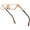 7303 Orange C4, variant on HONILLESI Pure Titanium Glasses Frame Men Square Eyeglasses Optical Eyewear ( 7303 Orange C4 )