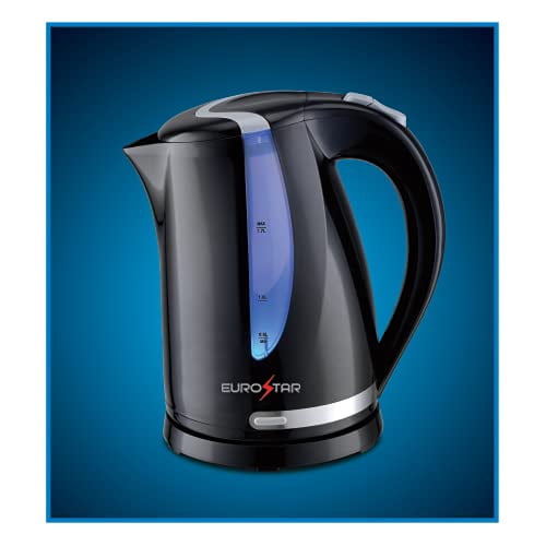 EUROSTAR EKP77BK 1.7L Electric Kettle, Black