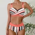 thumbnail image 4 of XIYON Bikini Sets For Women Tankini Swimsuits Two Piece Strappy Bathing Suit Tops With Shorts Plus Size Beach Swimwear Summer Beach Vacation Bathing Suits, 4 of 9