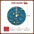 thumbnail image 4 of Bingfone Christmas Tree Skirt Mat Christmas Decoration Interior 36"-Cartoon Transportations, 4 of 8