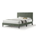 thumbnail image 4 of Furniture of America Colly Adult Queen Chenille Fabric Upholstered Platform Bed, Green, 4 of 25