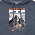 thumbnail image 3 of Instant Message - Live On The Edge - Men's Pullover Hooded Fleece Sweatshirt, 3 of 7