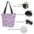 thumbnail image 4 of Disketp Daisies Flowers Bolsa de Hombro Casual para Mujer, Bolso Cruzado para Compras, Viajes y Uso Diario, 4 of 6