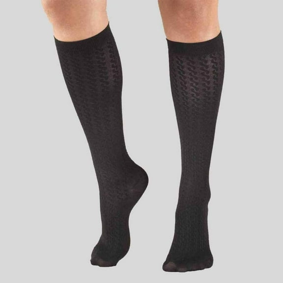 Womens Dress Compression Socks S / Black