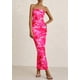 thumbnail image 5 of Vestido largo PRETTYGARDEN para mujer, ajustado sin tirantes, rosa, XXL, 5 of 9