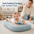 thumbnail image 5 of Baby Lounger,Infant Support Cushion and Tummy Time Mat for Newborns,Portable Padded Floor Seat,29.5 x 17.7 x 3.5 in, 5 of 9