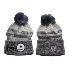 NEW ERA Men Women Adult Beanie Dallas Cowboys Navy Blue Cuffed Pom Knit Hat