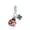Ladybug Clover, variant on ROSIANNA 925 Sterling Silver Charm for Women Bracelet Heart-Shaped Spiral Pendant