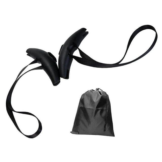 ZLight 2Pcs Pull up Handles Training Grips for Sports Strength Training Deadlifting Black 27x13cm
