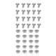 thumbnail image 2 of Juego de 20 Tornillos con Tuerca de Brida Jadeshay Acero Inoxidable 304, 2 of 12