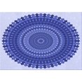 thumbnail image 1 of Ahgly Company Indoor Rectangle Patterned Jeans Blue Area Rugs, 8' x 12', 1 of 1