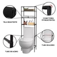thumbnail image 3 of Estante Organizador para Baño | 3 Niveles | Acero Inoxidable | Mueble de Almacenamiento | Multifuncional Compacto Armable Portatil…, 3 of 5