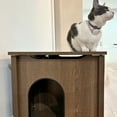 thumbnail image 6 of Parker Designer Catbox Litter Box Enclosure in Brown, 6 of 7
