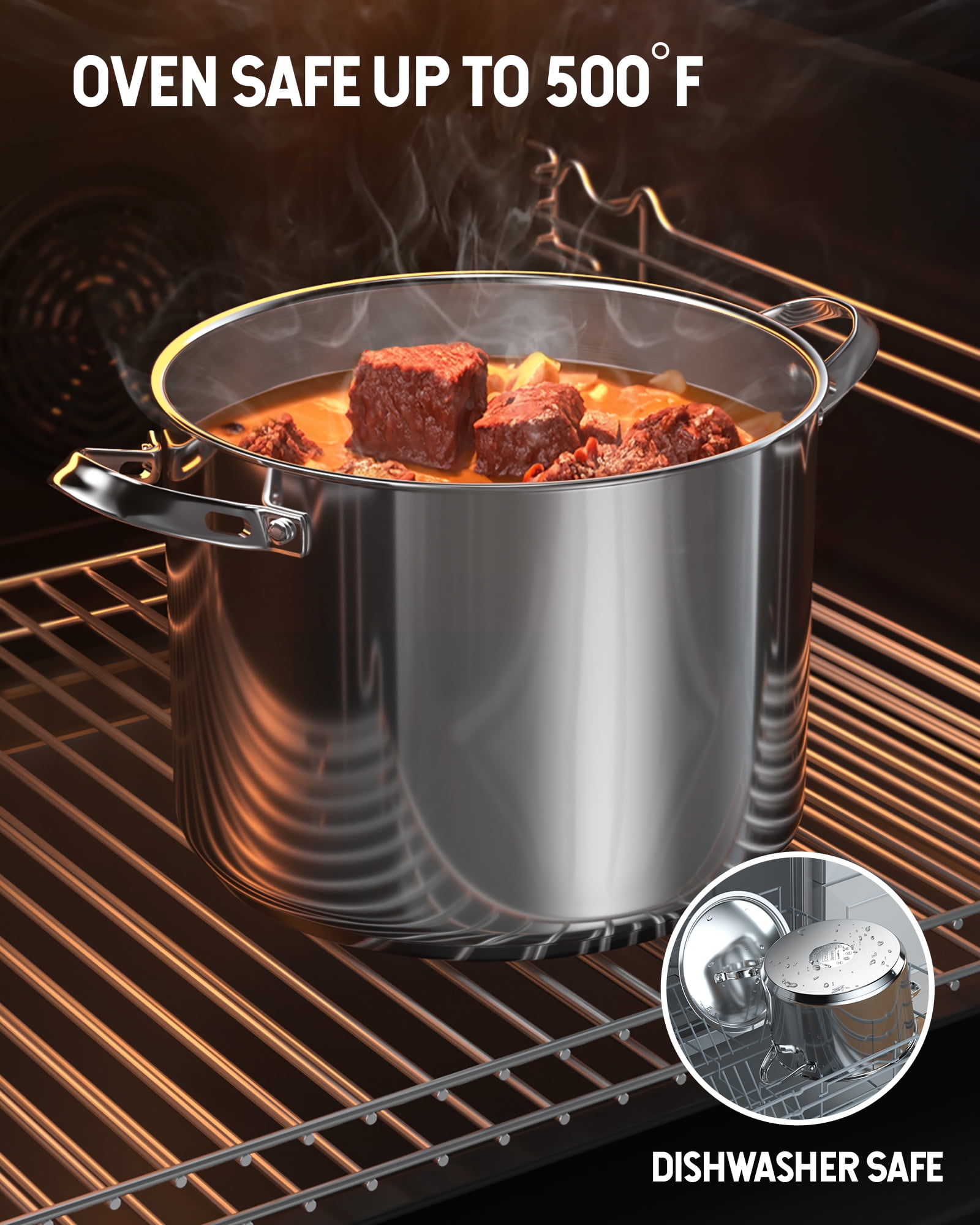 Cook N Home Professional Stainless Steel 8 Quart Stockpot Sauce Pot, 8  quart - Kroger