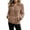 Coffee, variant on Women's Cozy Sherpa Fleece Pullover Zip Up Hoodie Jacket Fuzzy Fluffy Soft Sweatshirt Fall Fashion Plus Size Winter Coat with Pockets