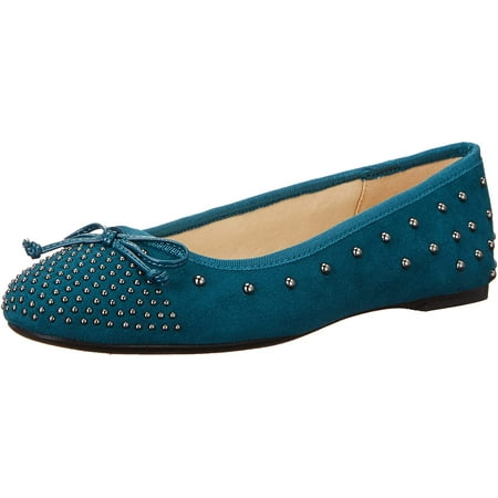 NINE WEST Womens Curvy2 Ballet Flat 8 Teal