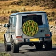 thumbnail image 5 of Sikiie Corn 2 PVC Leather Spare Tire Wheel Cover Spare Tire Cover, for Car Truck SUV Camper Trailer Universal Fit(14-17in)-15 inch, 5 of 6