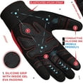 thumbnail image 2 of RDX Weight Lifting Gloves Gym Workout, Full Finger Touch Screen, Breathable Anti Slip Padded Palm Protection, Fitness Strength Training Powerlifting HIIT WOD Exercise, Men Women Home Gym Cycling, 2 of 7