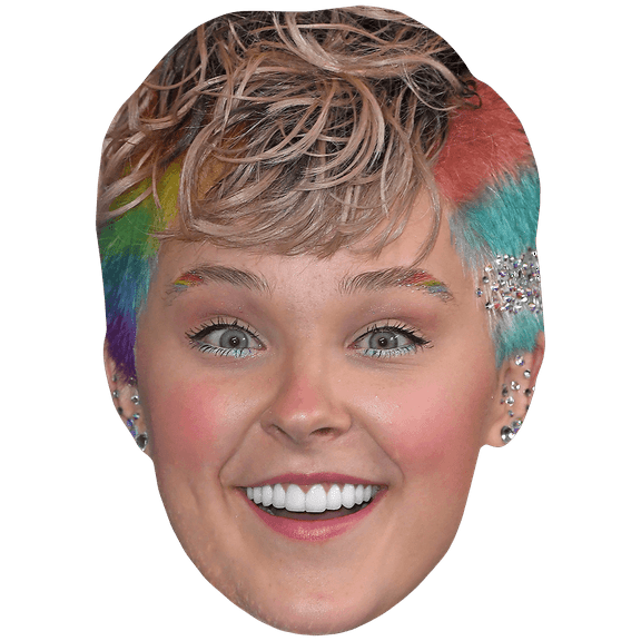 Jojo Siwa (Rainbow) Big Head. Larger than life mask.