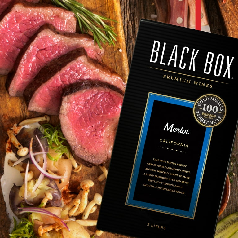 新品 未開封 赤ワイン BLACK BOX Merlot 3L カリフォルニア Black Box Merlot Red Wine, 3 L - Kroger