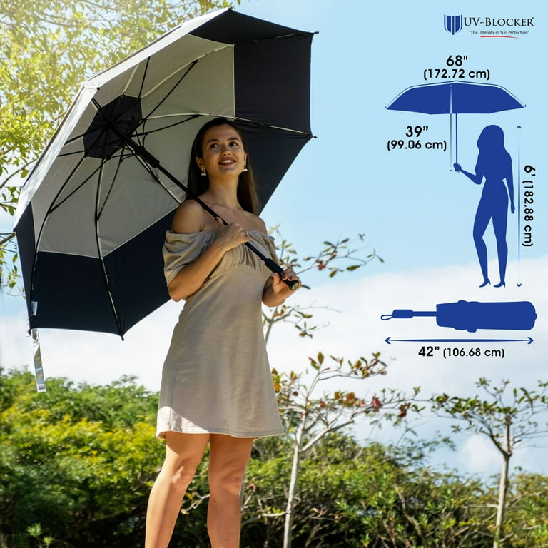UV Blocker Golf Sun Umbrella Oversized Sun Protection Rain