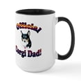 thumbnail image 2 of CafePress - Black Tri Color Corgi Mist Large Mug - 15 oz Ceramic Large White Novelty Mug, 2 of 4