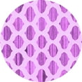 thumbnail image 1 of Ahgly Company Indoor Round Solid Purple Modern Area Rugs, 5' Round, 1 of 4