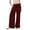 Wine, variant on Utoimkio Women's Wide Leg Linen Lounge Pants High Waisted Drawstring Casual Loose Harem Pants for Women with Pockets
