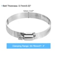 thumbnail image 2 of 6 Pack Hose Clamp, 2" to 3" Adjustable Stainless Steel Worm Gear Hose Clamps, 2 of 7