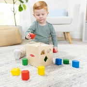 مكعب فرز الشكل Melissa & Doug - لعبة خشبية كلاسيكية مع 12 شكلاً
