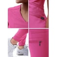 thumbnail image 5 of Adar Pro Modern Athletic Scrub Set For Women - Modern V-Neck Scrub Top & Yoga Jogger Scrub Pants, 5 of 7