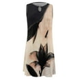 thumbnail image 4 of Babysbule Clearance Womens Summer Dresses, Women Casual Loose Summer Floral Printed Tank Dress Hollow Out Beach Sundress Sleeveless Dresses, 4 of 5