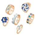 thumbnail image 1 of Joint Ring Set Cute: 6PCS Stackable Midi Finger Ring for Women Girl, 1 of 8