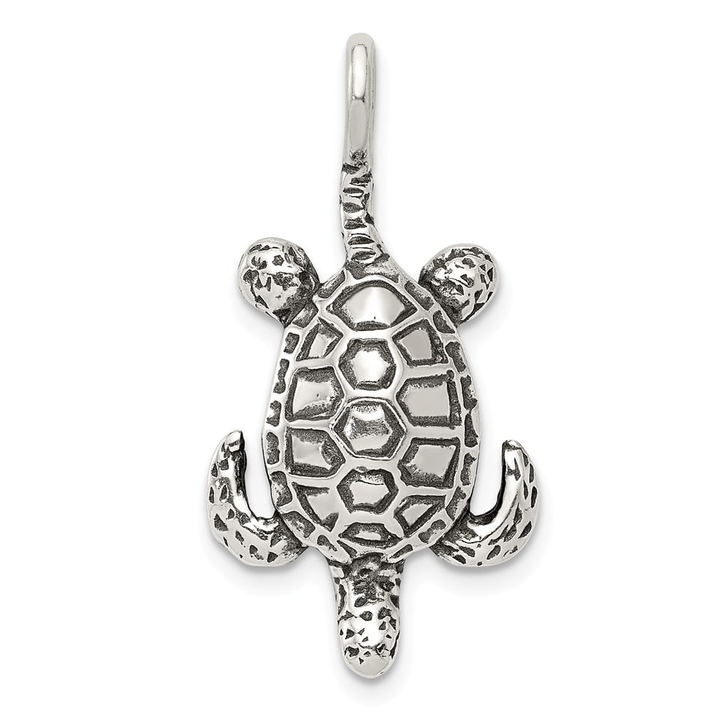 White Sterling Silver Charm Pendant Themed 16.7 mm 9.23 