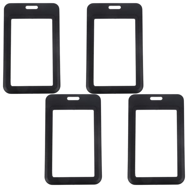 4pcs Hanging Card Case ID Card Holder Card Storage Case Adorable Card Sleeve Pendant Card Sleeve
