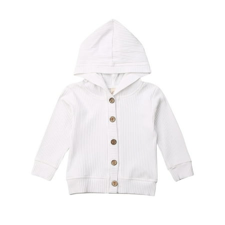 

Newborn Infant Hooded Coat Autumn Winter Baby Boys Girls Long Sleeve Knitted Hoodie Warm Jacket Outwear