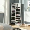 thumbnail image 4 of HOMCOM Armoire à Bijoux Pivotante à 360° avec Petit Miroir Intégré, 4 of 9